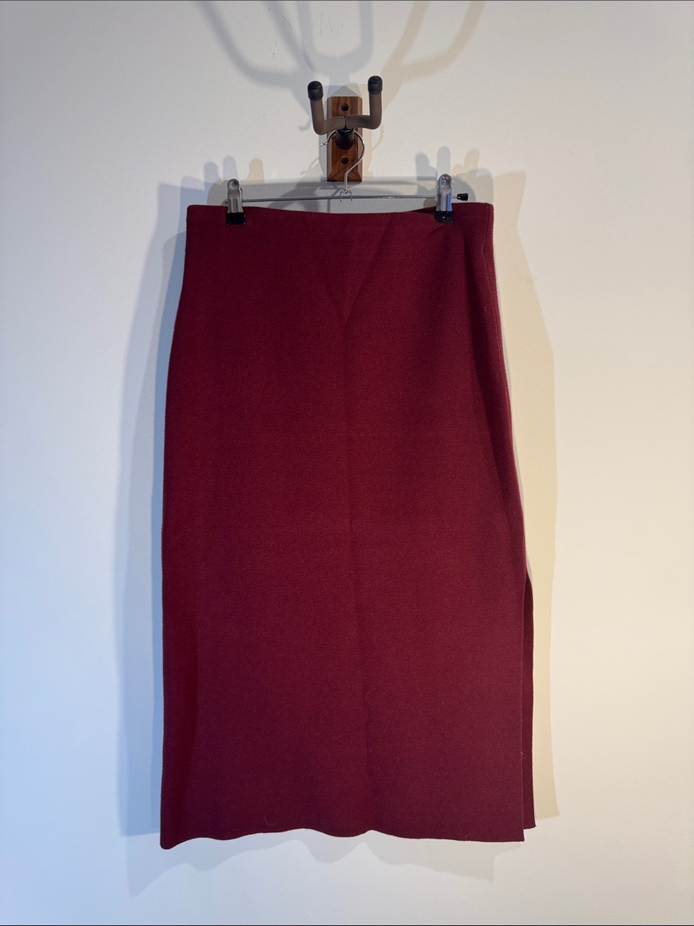 Express Burgundy Pencil Skirt